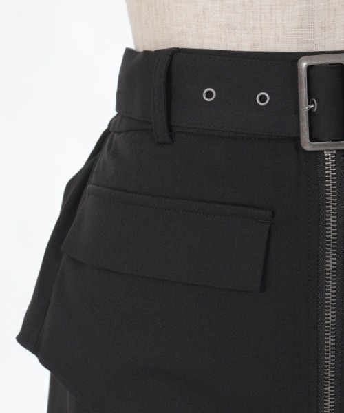 axes femme スカート コルセットレイヤード風スカート
