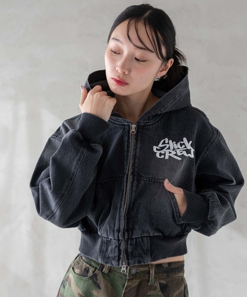 WOSAN ウォサン ブルゾン ジャケット ショート丈 WEGO（ウィゴー） デニムジャケット gジャン WEGO/ヴィンテージ