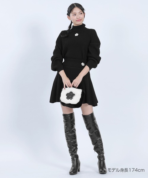 MARY QUANT ニット マリークワント mary quant 畦編みデイジーニット 