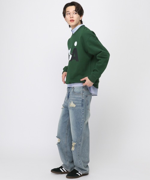 トレーナー スウェット 「UNISEX」Romane×ALAND／MOGRYプルオーバー（裏起毛） レディース メンズ ALAND トレーナー スウェット 「UNISEX」Romane×ALAND／MOGRY