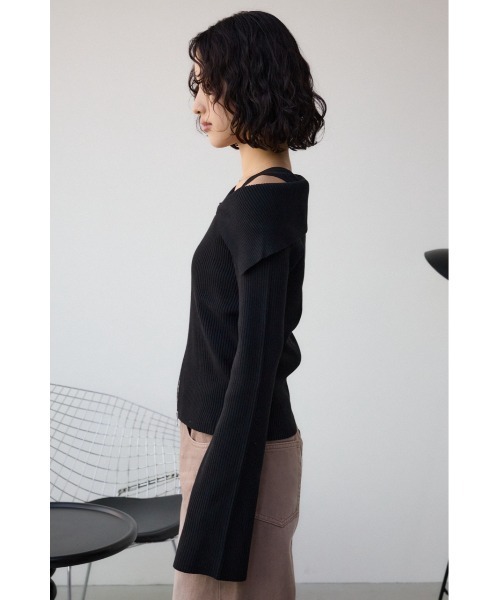 AZUL BY MOUSSY（アズールバイマウジー） ニット セーター ジップ