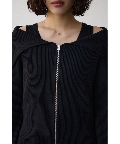 AZUL BY MOUSSY（アズールバイマウジー） ニット セーター ジップ