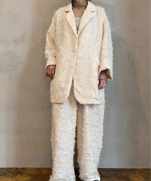タイムセール‼️新品　LOUNGEDRESS★シアー　テーラードジャケット セール】リネンライクシアージャケット（テーラードジャケット