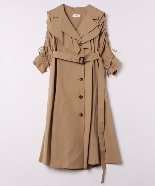 「SNIDEL」 トレンチコート 0 ベージュ レディース_画像2