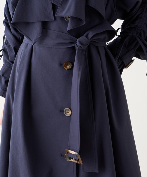 「SNIDEL」 トレンチコート 0 ベージュ レディース_画像7