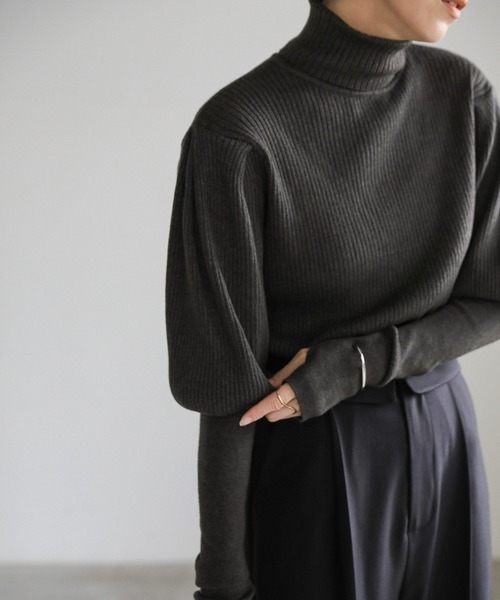 「select MOCA」 タートルネックニット FREE アイボリー レディース_画像9