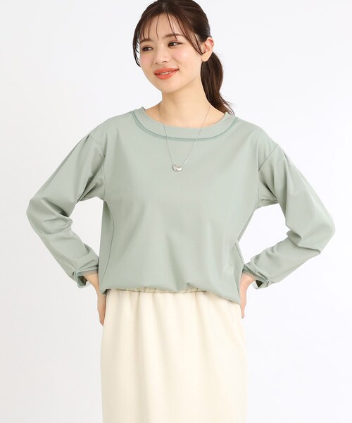 tシャツ 「夏SALE／E‐QUALITY／手洗い可」チュールディティールプルオーバー レディース Reflect tシャツ 「夏SALE／E‐QUALITY／手洗い可」チュール