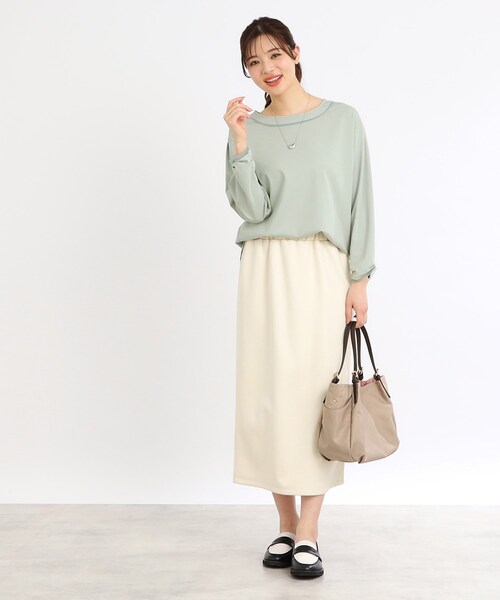 tシャツ 「夏SALE／E‐QUALITY／手洗い可」チュールディティールプルオーバー レディース Reflect tシャツ 「夏SALE／E‐QUALITY／手洗い可」チュール