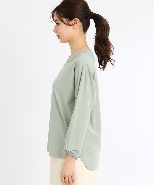 tシャツ 「夏SALE／E‐QUALITY／手洗い可」チュールディティールプルオーバー レディース Reflect tシャツ 「夏SALE／E‐QUALITY／手洗い可」チュール