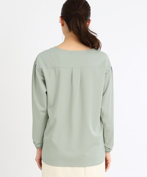 tシャツ 「夏SALE／E‐QUALITY／手洗い可」チュールディティールプルオーバー レディース Reflect tシャツ 「夏SALE／E‐QUALITY／手洗い可」チュール