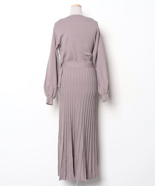 「dazzlin」 ニットワンピース FREE パープル レディース_画像2