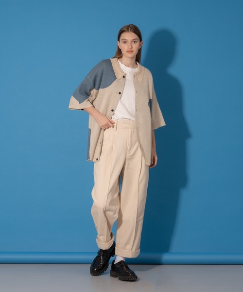 「ONCILY」 ニットカーディガン MEDIUM ネイビー メンズ_画像6