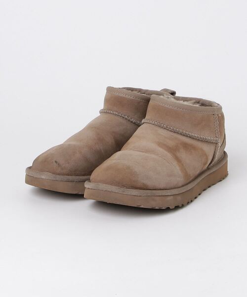 UGG アグ 厚底ムートンブーツ 24cm ベージュ UGGブーツ24センチ UGG ムートンブーツ 24センチベージュ UGG❤️厚底