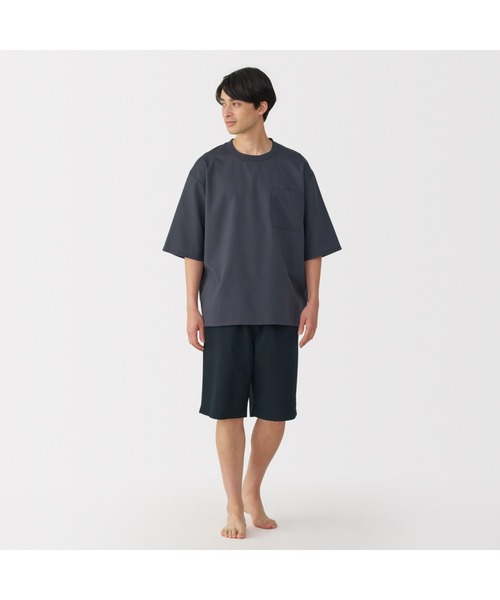 無印良品（MUJI） パジャマ 紳士 風を通す 半袖ルームウェアセット