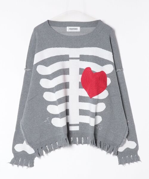discovered スケルトン ボーン ニットセーター DISCOVERED（ディスカバード） セーター ニット DISCOVERED BONE KNIT