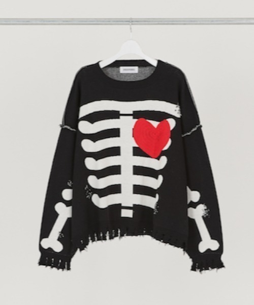 discovered スケルトン ボーン ニットセーター DISCOVERED（ディスカバード） セーター ニット DISCOVERED BONE KNIT