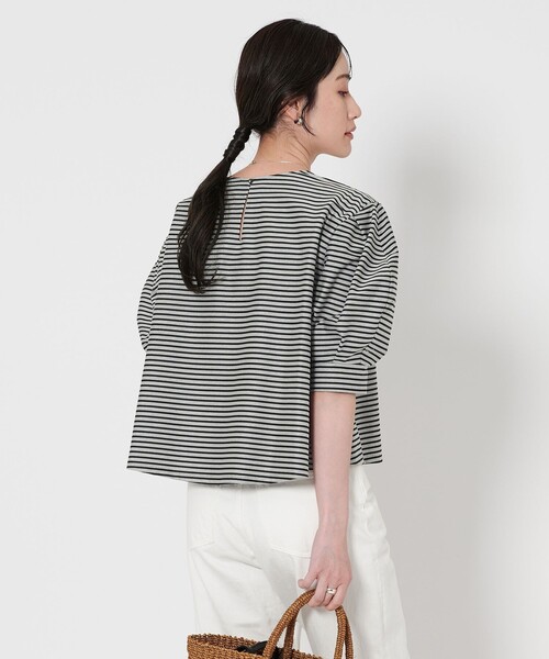 UNITED ARROWS tシャツ コクーンスリーブ ボーダー Tシャツ