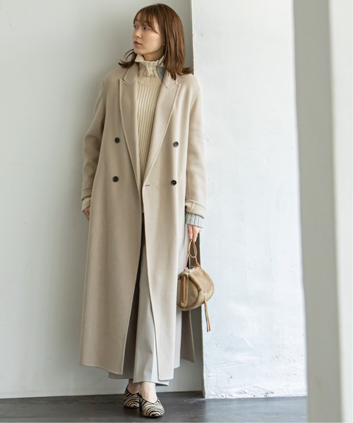 「NOBLE」 チェスターコート 38 ブラウン レディース_画像3