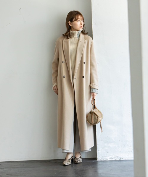 「NOBLE」 チェスターコート 38 ブラウン レディース_画像9