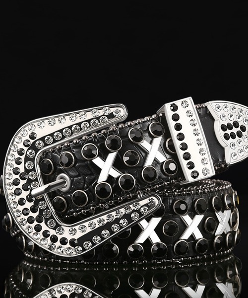 TopIsm（トップイズム） ベルト 「2025」ラインストーンベルト メンズ