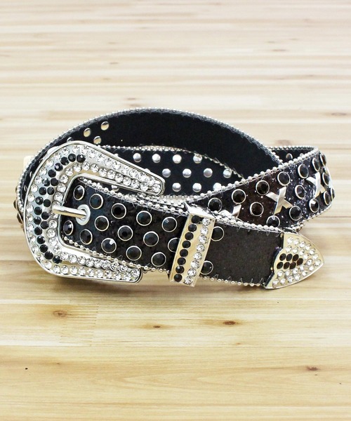 TopIsm（トップイズム） ベルト 「2025」ラインストーンベルト メンズ