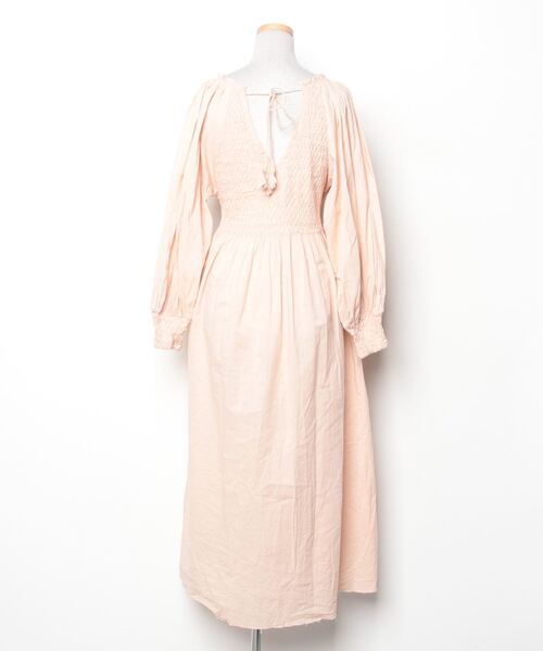 新品　KIIRA キーラ　定価¥1万9800円　ロングワンピース KIIRA」 長袖ワンピース FREE ベージュ レディース セール⁄ブランド