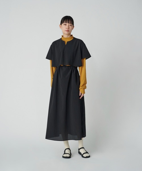 snow peak スノーピーク ロングワンピース 長袖 タグ付き　新品Aライン snow peak ワンピース Breathable Quick Dry Dress ロング丈
