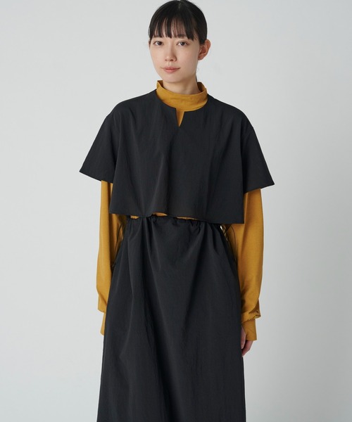  peak スノーピーク ロングワンピース 長袖 タグ付き　新品Aライン snowpeak×emmi】Insect Shield camisole OP（マキシ丈/ロング