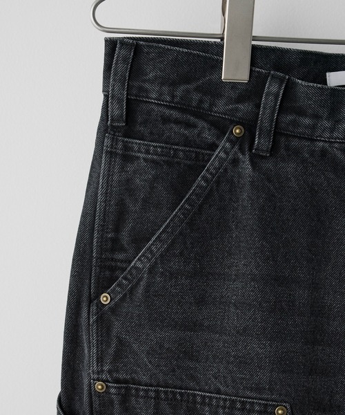 WYMダブルニーカーブドシームバギーデニム　 Lサイズ DOUBLE KNEE CURVED SEEM BAGGY DENIM（デニムパンツ）｜WYM