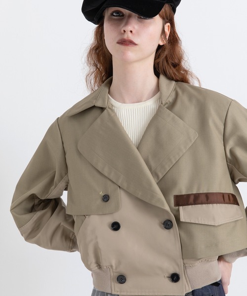 AULA AILA（アウラ アイラ） ミリタリージャケット モッズコート
