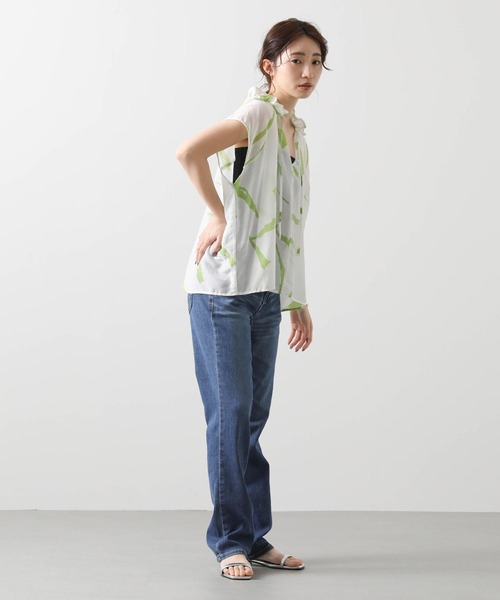 SOMETHING パンツ サマーストレートパンツ レディース
