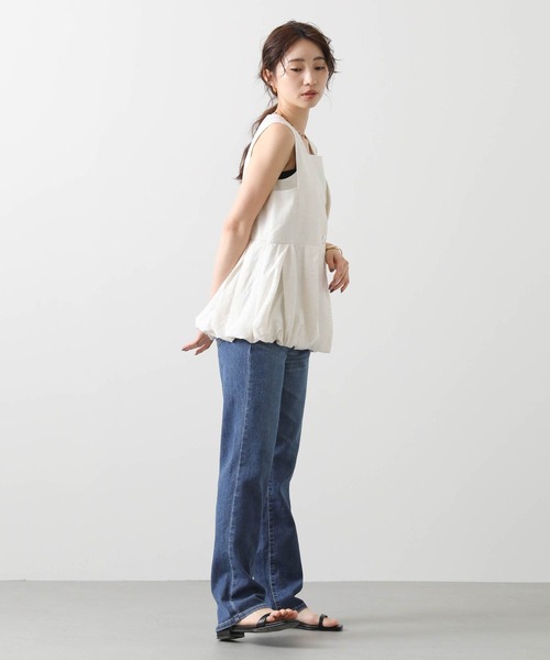 SOMETHING パンツ サマーストレートパンツ レディース