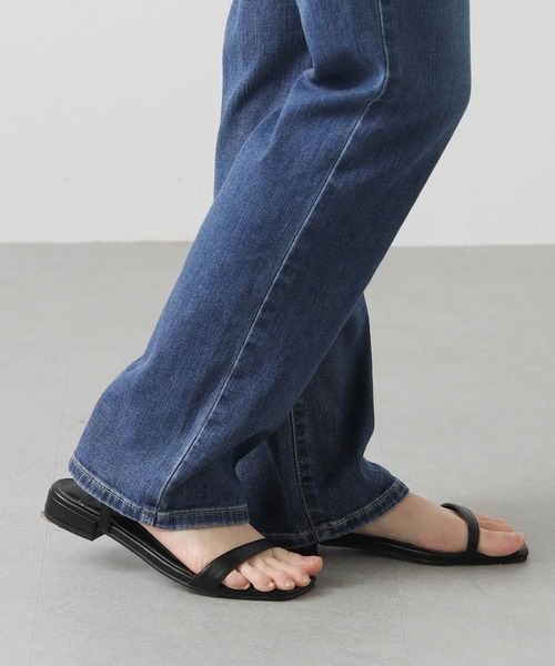 SOMETHING パンツ サマーストレートパンツ レディース
