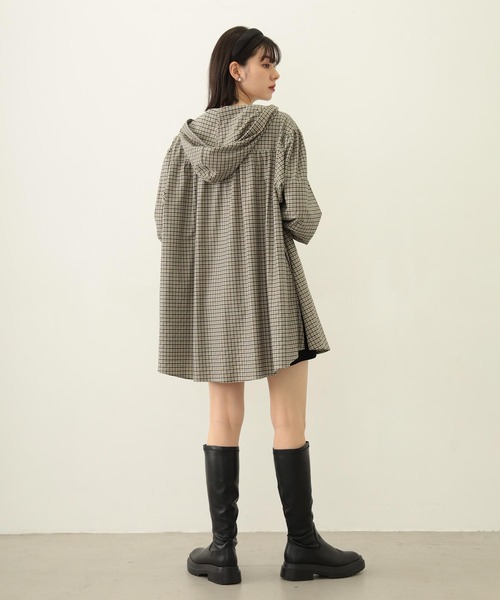 シャツ+ブラウス(長袖+七分) MILKFED VOLUME SLEEVE HOODED BLOUSE セール】VOLUME SLEEVE HOODED BLOUSE（シャツ/ブラウス）｜MILKFED