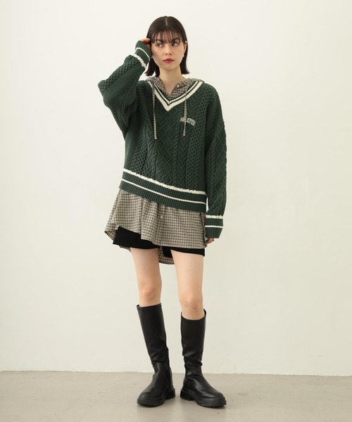 MILKFED.（ミルクフェド） ブラウス シャツ VOLUME SLEEVE HOODED