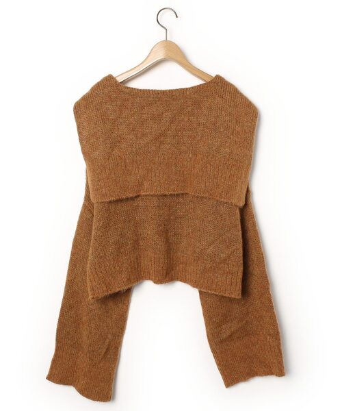 「ELIN」 長袖ニット MEDIUM オレンジ レディース_画像3