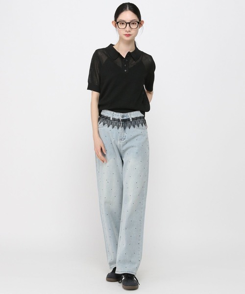 シースルー♪【 HERMES 】ポロインスピレーション半袖セーター h-k309_4.jpg