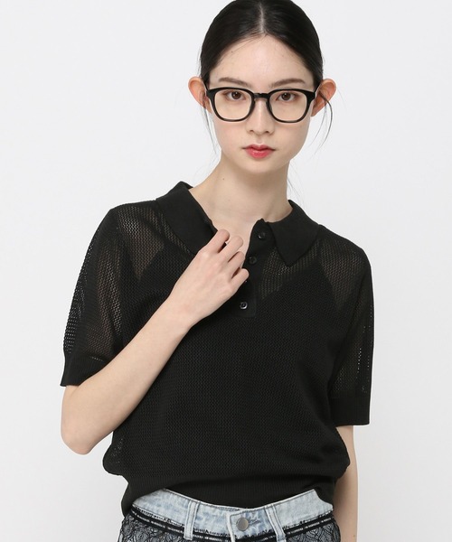 シースルー♪【 HERMES 】ポロインスピレーション半袖セーター h-k309_4.jpg