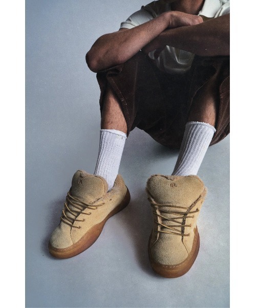【関税込み】ERL ベージュ Vamp Skate スニーカー ERL スニーカー SUEDE VAMP SKATE SNEAKER メンズ レディース
