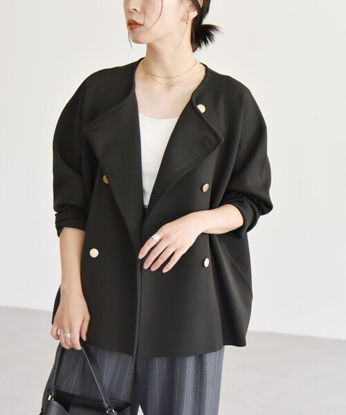 「quaranciel」 ニットカーディガン ONE SIZE ブラック レディース