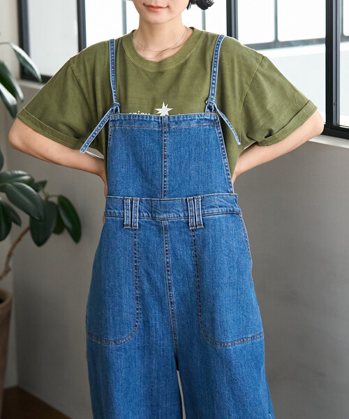 美品 SOMETHING フリークスストア サスペンダーサロペット ワイド FREAK'S STORE（フリークスストア）の「SOMETHING × FREAK'S