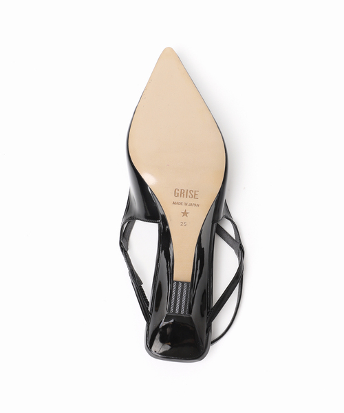 LE TALON GRISE パンプス 追加》GRISE5.5cmレザースクエアストレッチパンプス（パンプス