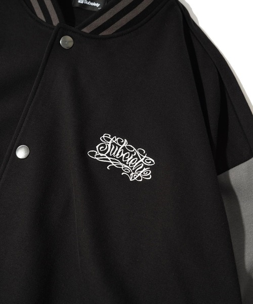 Subciety ドカジャン Subciety（サブサエティ） スタジャン SMALL ブラック×ホワイト メンズ