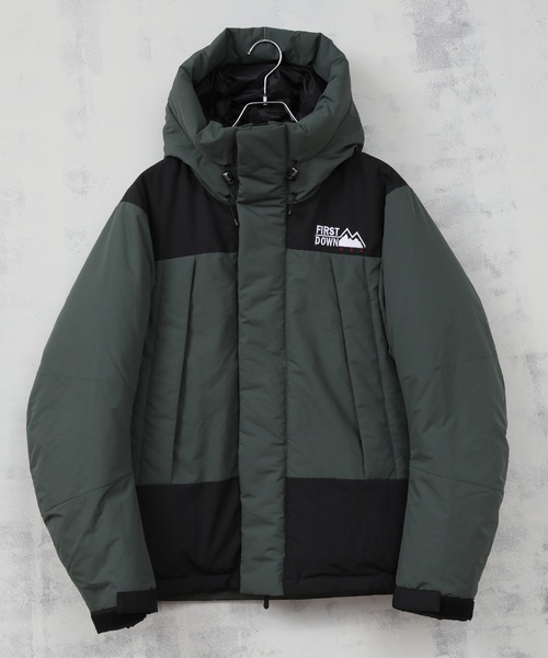 FIRST DOWN 「FIRST DOWN」 ダウンジャケット X-LARGE ダークグリーン