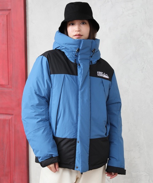 FIRST DOWN 「FIRST DOWN」 ダウンジャケット X-LARGE ダークグリーン