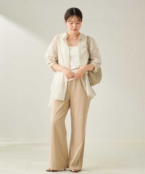 ブラウス シャツ Fur trimmed sheer top レディース plage ブラウス シャツ fluffy sheer レディース : ZOZOTOWN