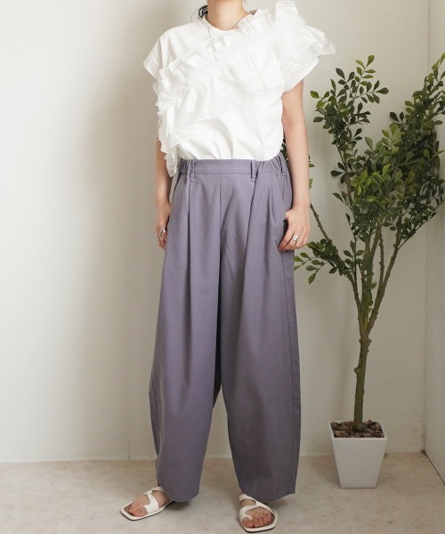 Emma（SELECT LEVERY） パンツ 綿麻サーカスパンツ レディース