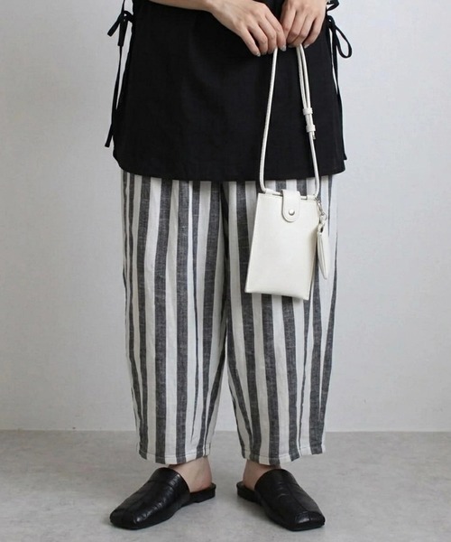 Emma（エマ） ワイドパンツ パンツ 綿麻サーカスパンツ レディース