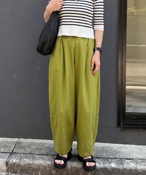Emma（エマ） ワイドパンツ パンツ 綿麻サーカスパンツ レディース