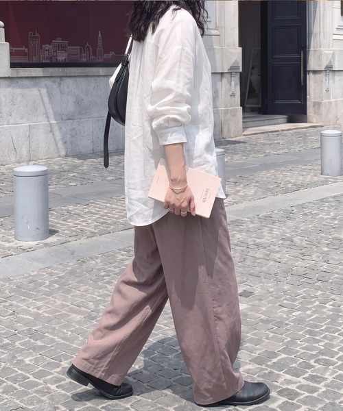 Emma（エマ） ワイドパンツ パンツ 綿麻サーカスパンツ レディース